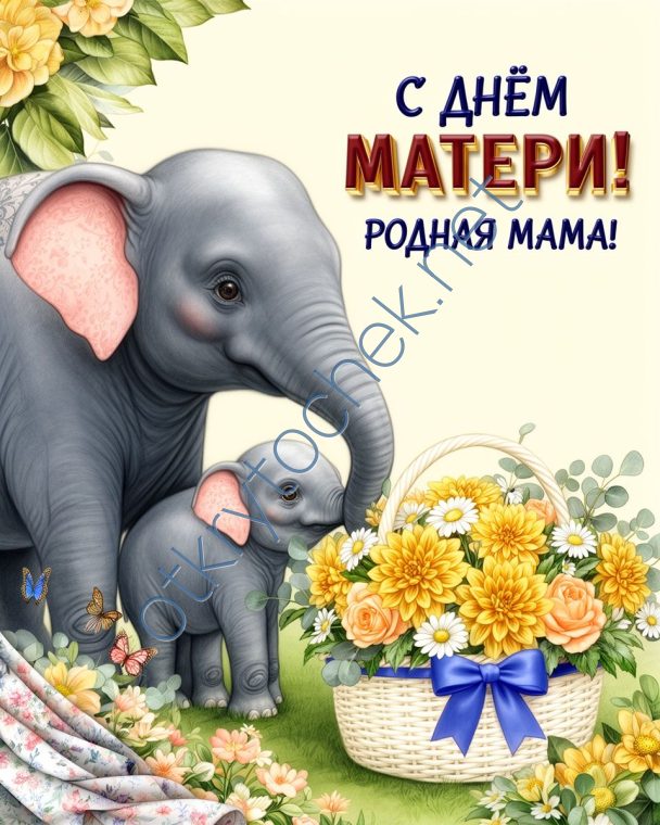Милая картинка с Днем матери родная мама