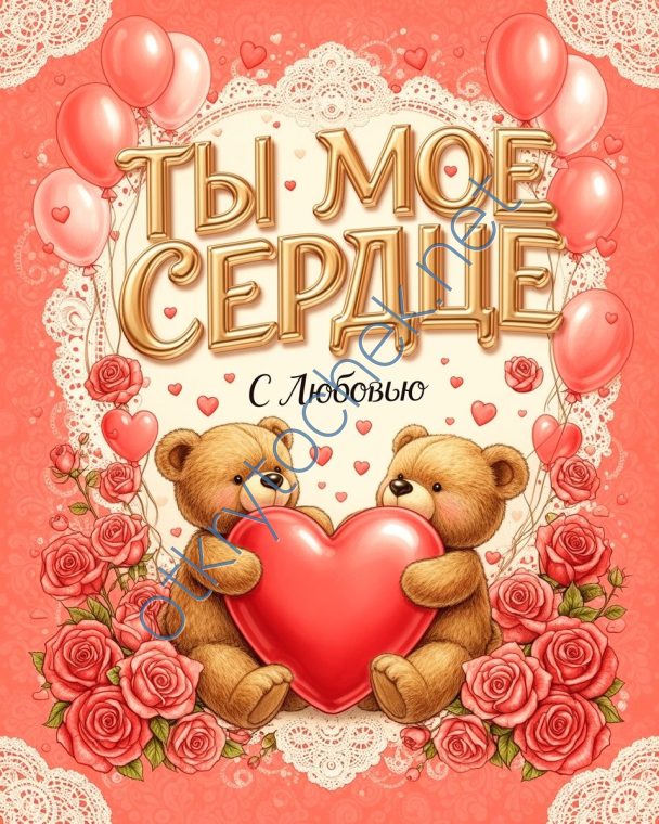 Картинка с мишками - ты мое сердце