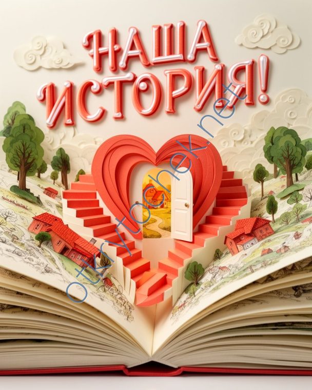 Красивая книжная на любовную тему