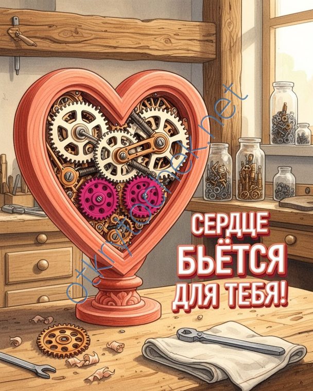Оригинальное механическое сердечко для любимых