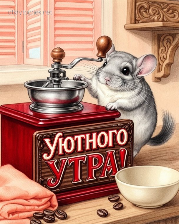 Прикольная картинка с пожеланием уютного утра