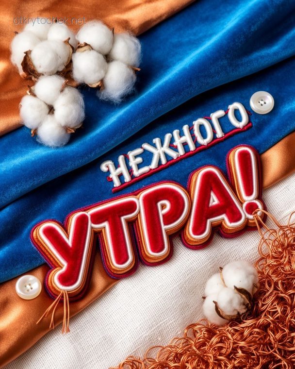 Открытка для соц сетей с пожеланием нежного утра