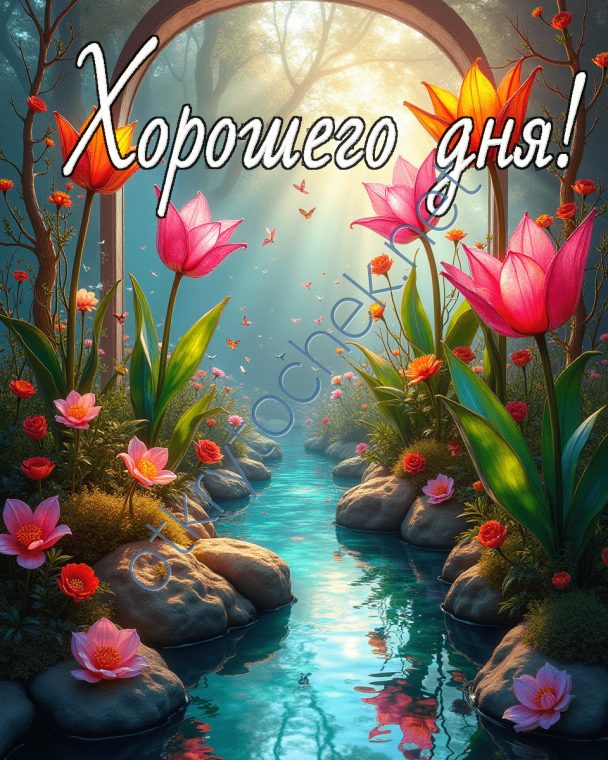 Добрая открытка с пожеланием Хорошего дня