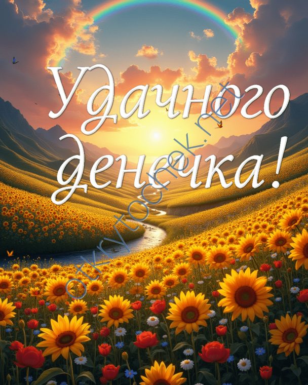 Цветочное пожелания Удачного денечка