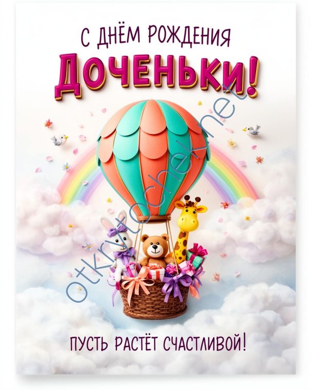 Поздравление с воздушным шаром для родителей девочки