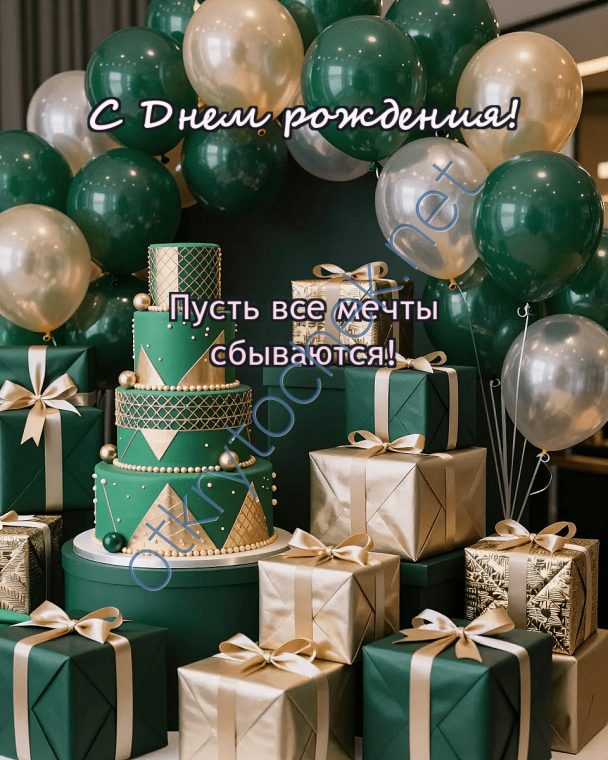 Шарики и подарки для мужчины - с Днем рождения