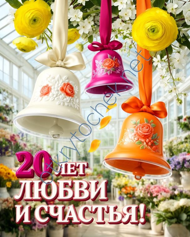 Поздравление картинка с 20 летней годовщиной свадьбы