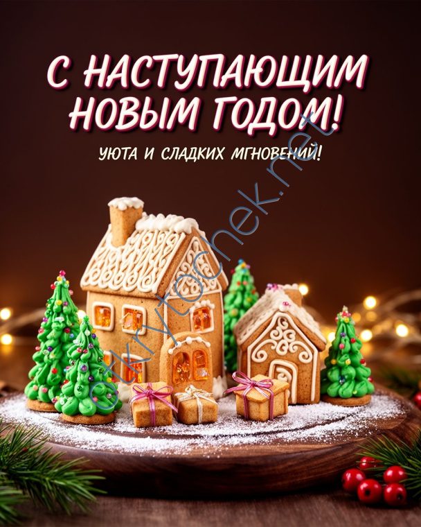 Сладкая картинка с Наступающим Новым годом