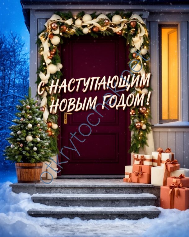 Поздравительная открытка с Наступающим Новым годом