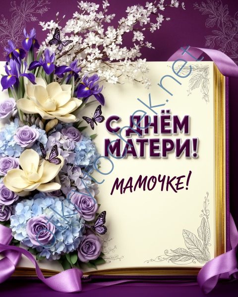 Картинка с цветами с Днем матери мамочка