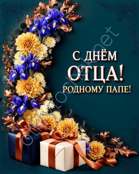 Поздравительная картинка с Днем отца родному папе