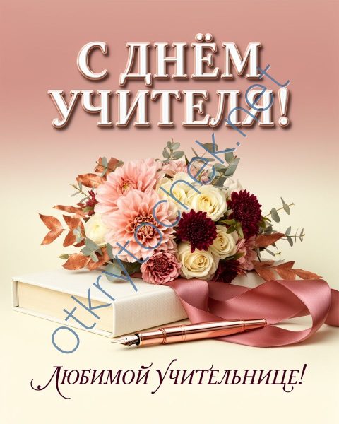 Поздравительная картинка с Днем учителя бесплатно