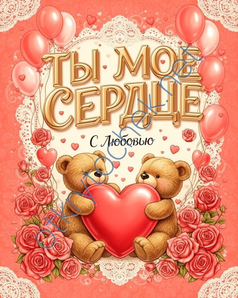 Картинка с мишками - ты мое сердце