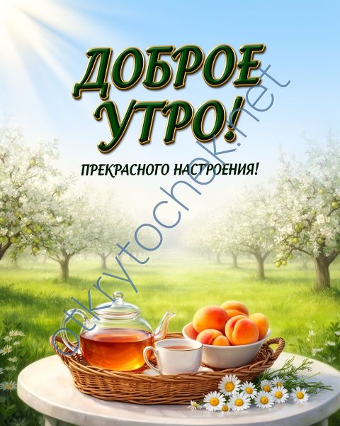 Солнечная летняя картинка с Добрым утром