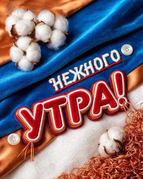 Открытка для соц сетей с пожеланием нежного утра