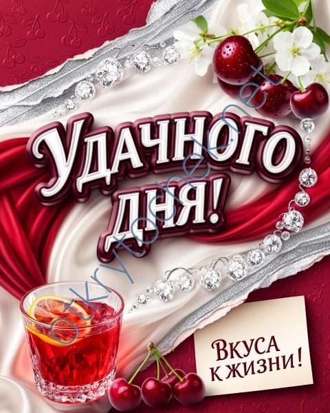 Вкусное утреннее пожелание удачного дня