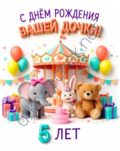 Поздравление родителей дочки с Днем рождения 5 лет