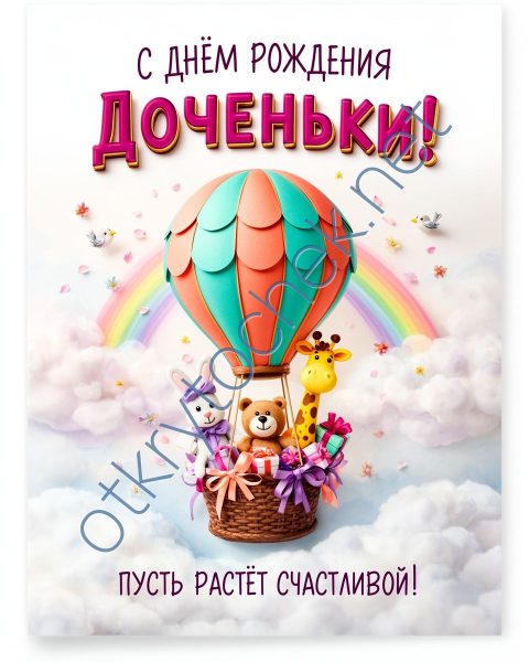 Поздравление с воздушным шаром для родителей девочки