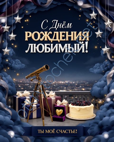 Картинка с Днем рождения для любимого