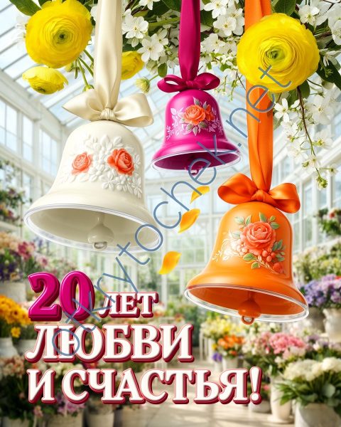 Поздравление картинка с 20 летней годовщиной свадьбы